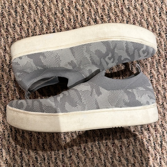 Camouflage Gray Slip On Sneakers - Picture 3 of 4